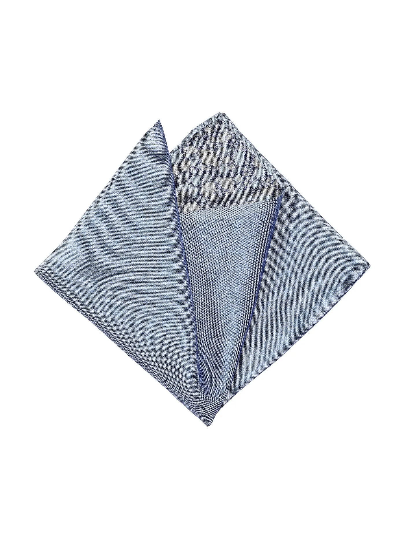 PROFUOMO | Seiden Stecktuch | blau